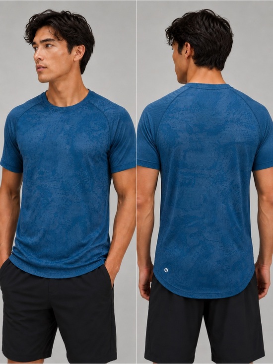 lululemon athletica Other - Lululemon Men’s Small Metal Vent Tech Shirt Blue Teal Short Sleeve Athletic